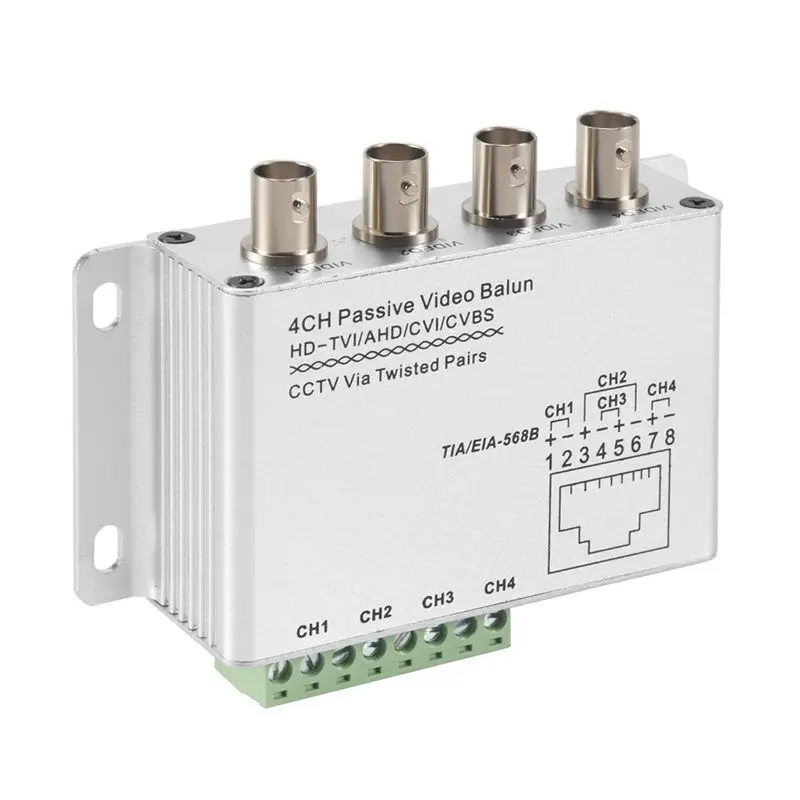B49C UTP 4 Channel Passive Video Balun Transceiver
