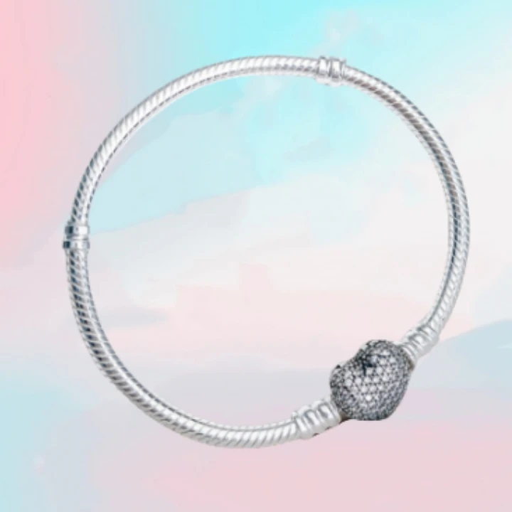 Bracciale a catena serpente a forma di cuore in argento Sterling 925 adatto per le donne gioielli ipoallergenici regalo stile quotidiano gioielli senza tempo