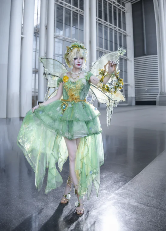 

Game Identity Ⅴ Emma Woods Gardener Ningfu Award Cosplay Costume Halloween Carnival New Women Gorgeous Dress Props Accessories