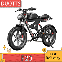 DUOTTS F20 Electric Bike 750W Motor 52V 27Ah Battery 20*4.0 Inch Fat Tire E-Bike 50km/h Max Speed up with Hydraulic Disc Brakes