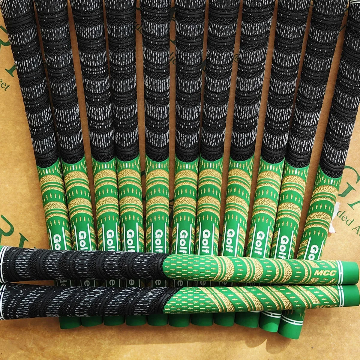 15Colors 10pcs/Lot Golf Grips Set Rubber Grips Cotton Yarn Golf Club Grips Iron and Wood Standard Golf Grip Universal