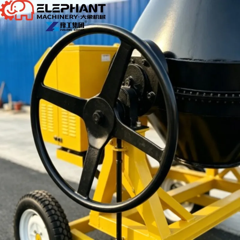 Small Drum Electric & Diesel Concrete Mixer, Low Investment Machinery For Civil Construction Mortar Mixing