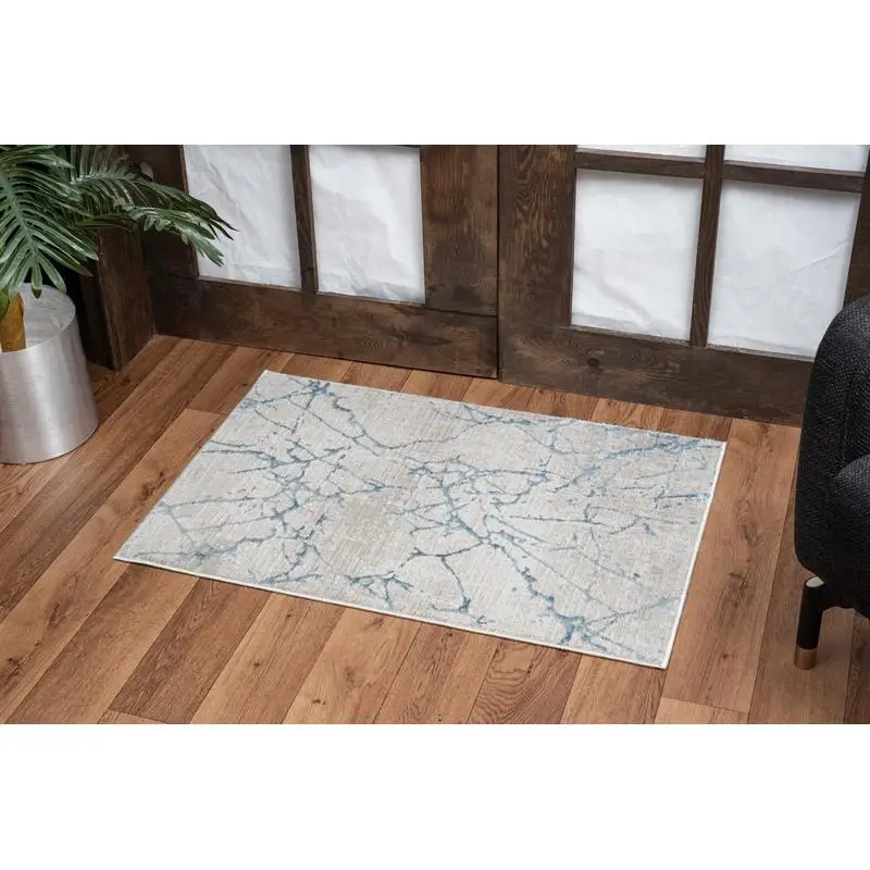 

Blue Area Rug 2x3 Feet, Elegant Design for Home Décor, Soft and Durable Carpet