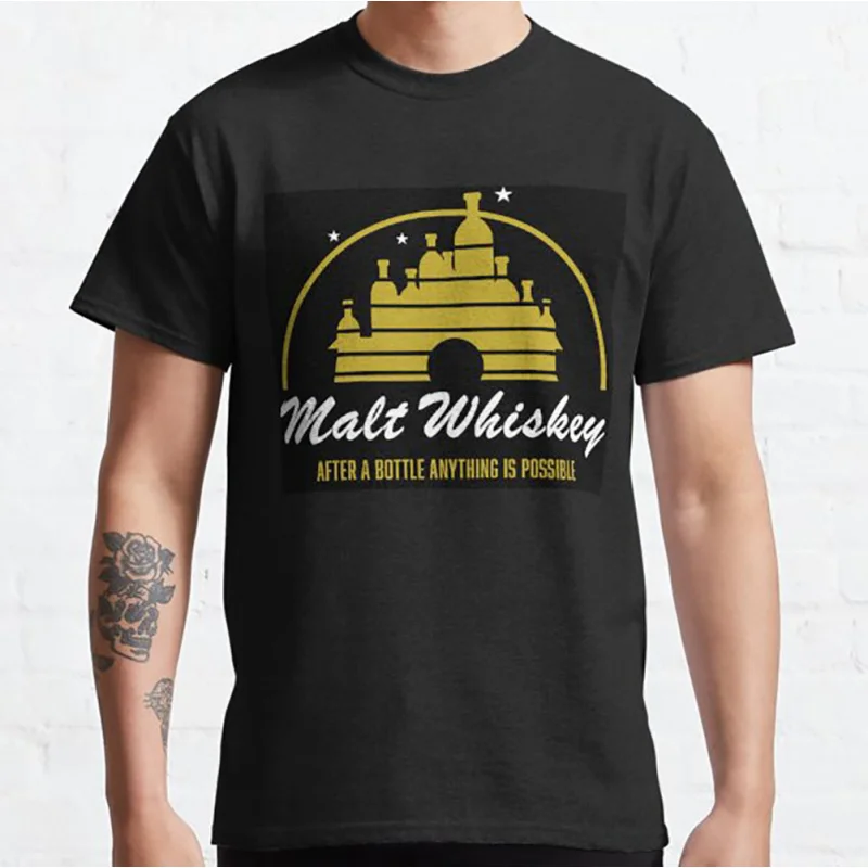 Camiseta divertida de Love Malt Whiskey para amantes del whisky, ropa gráfica estampada 100% algodón, 0524, tops de talla grande S-6XL