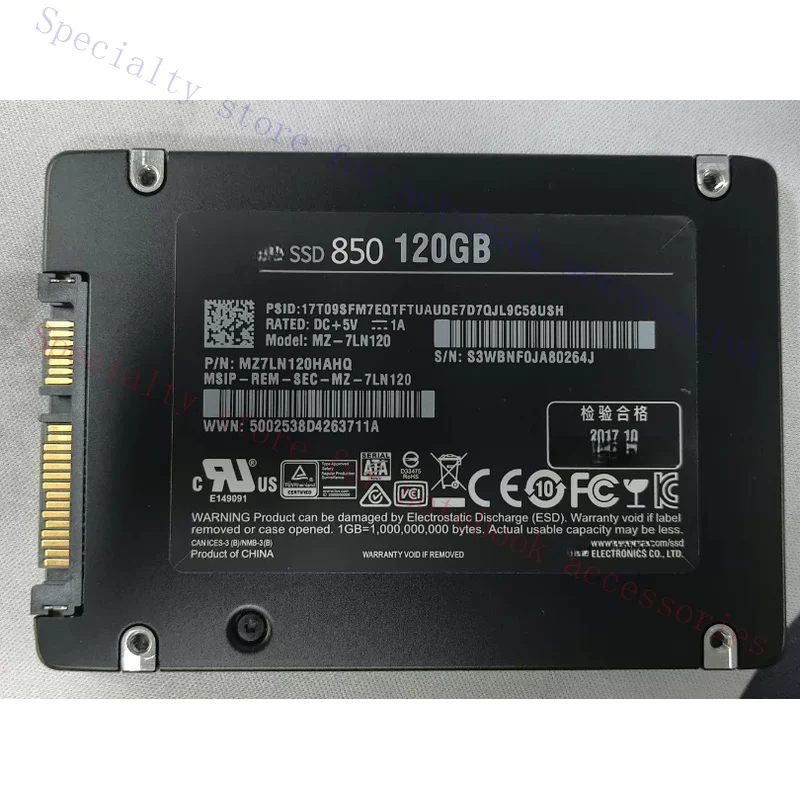 R+  Used for SAMSUNG SSD 850 EVO 120GB 250GB 500GB SATA3.0 6Gbps 2.5
