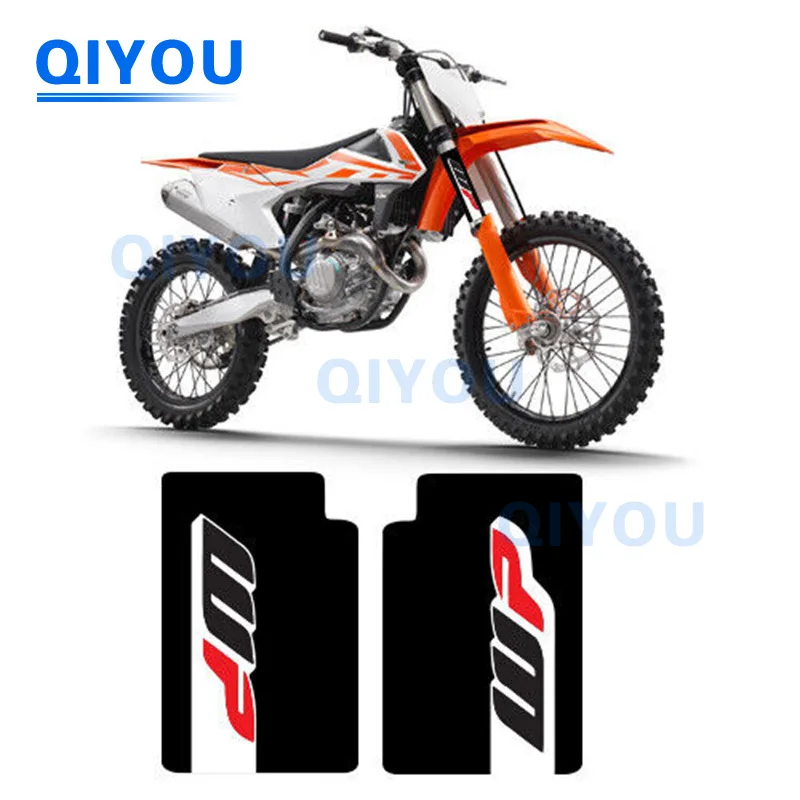 2x KYB SHOWA WP Dirt Bike Upper Fork Stickers Motorcycle Graphic PVC Decal Thick Gloss Car Sticker