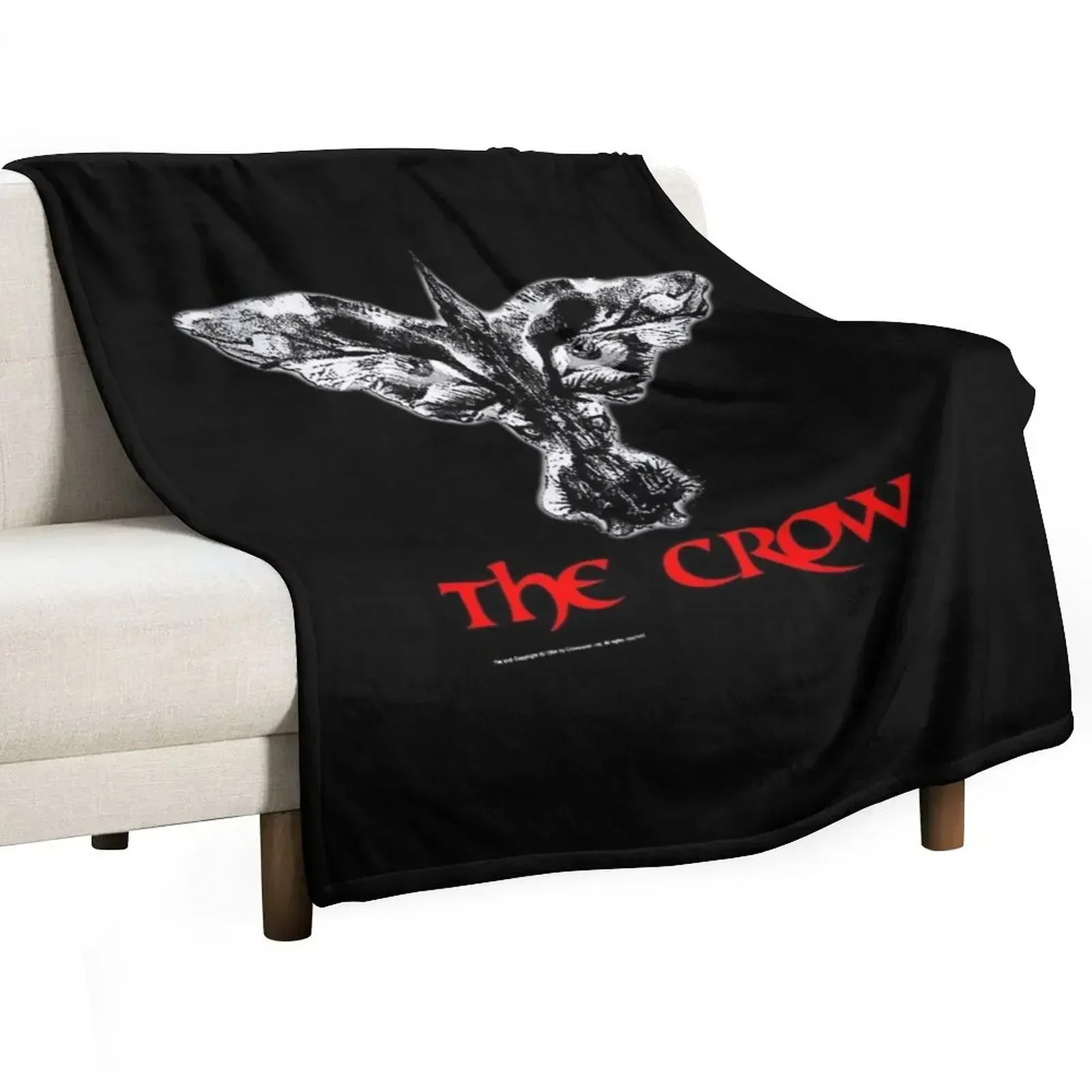 

Vintage-1994-The-Crow-Deadstock Throw Blanket wednesday funny gift Decoratives Blankets