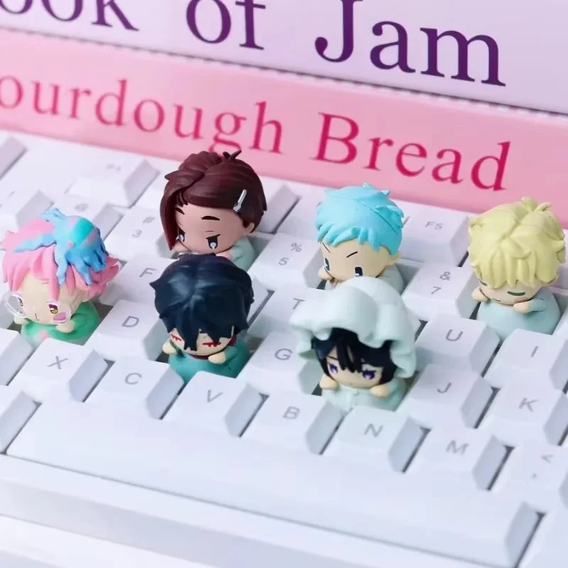 Keycaps versão q anime alienígena palco ponta do dedo figura luka até ivan mizi hyuna bonito ponto cego caixa presentes de aniversário