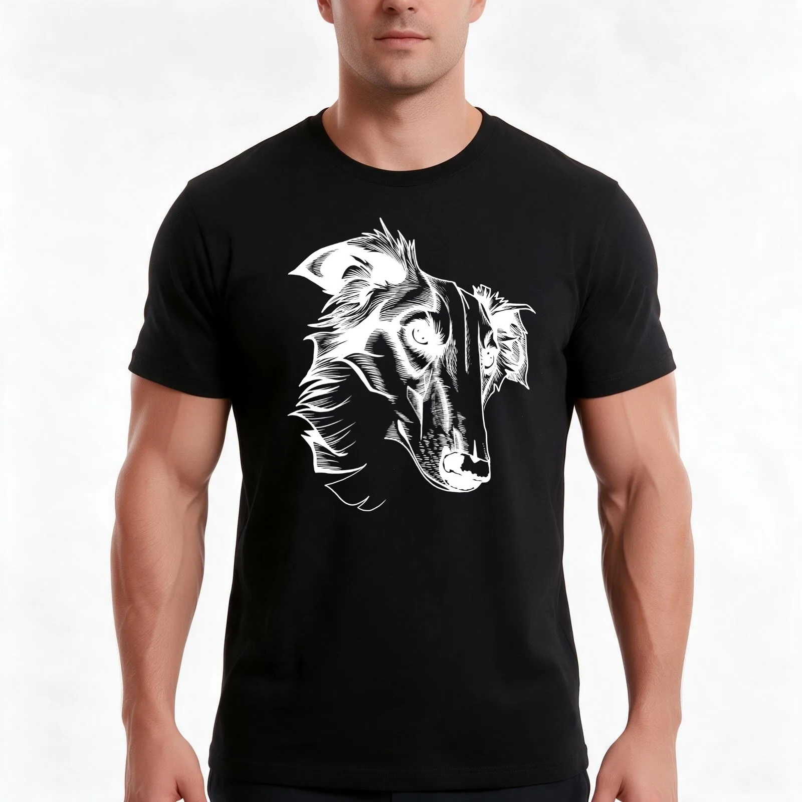 Silken Portrait in White T-Shirt Summer Casual Cotton Tee Oversized Streetwear Tops Vintage Graphic Print Unisex Men Women