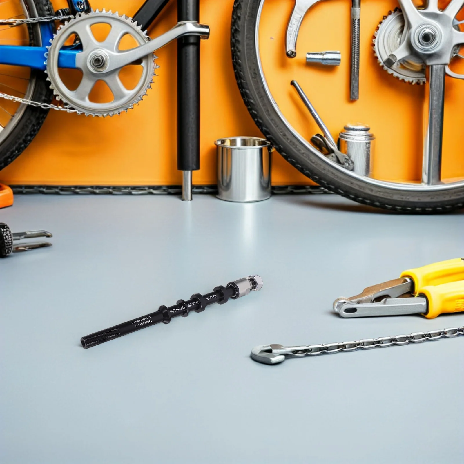 

1Set Bike Axle Skewer Kit Black Hollow Shaft Quick Release for Trailer Connector Universal Trainer Indoor Cycling Durability