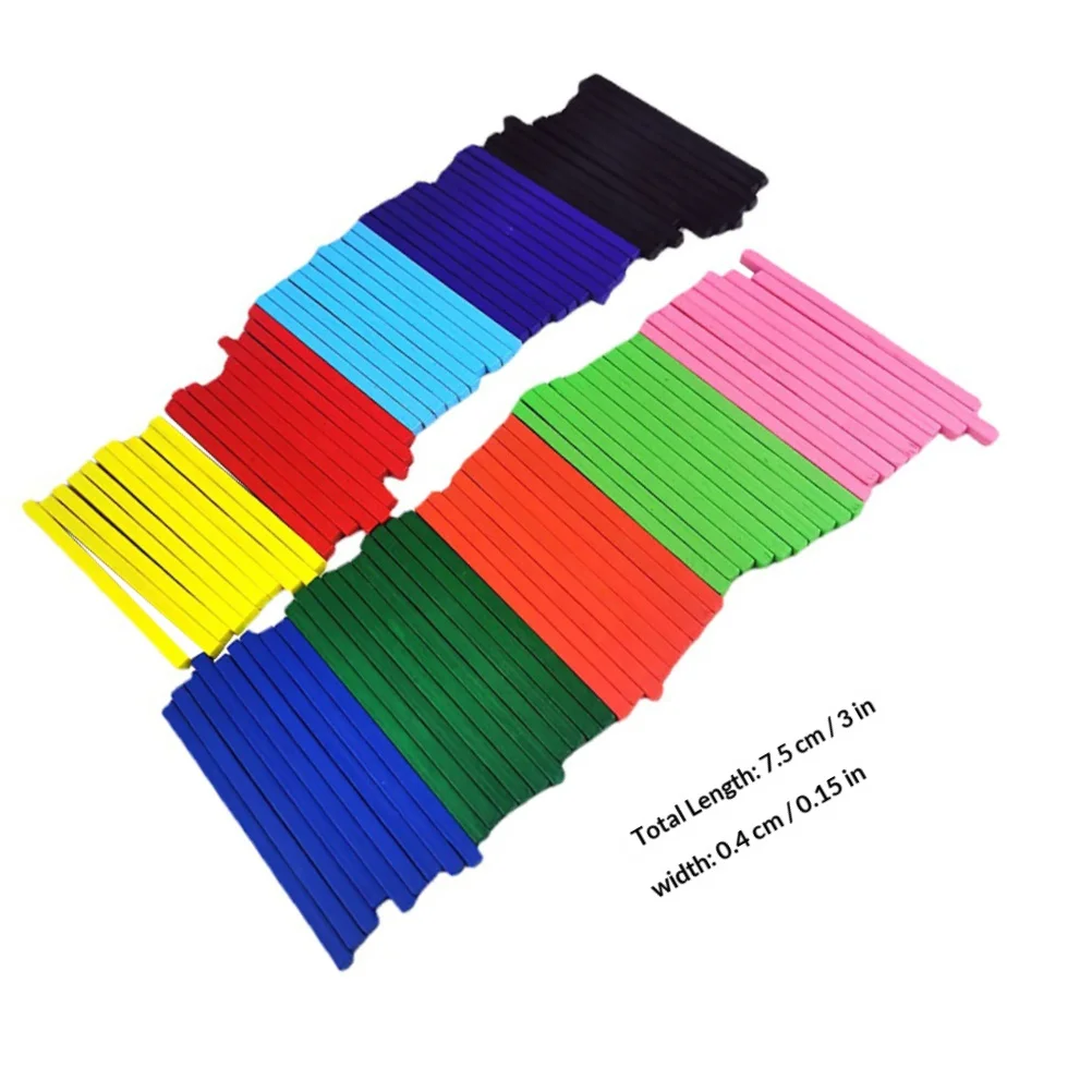 1 Set Educational Counting Rods Colorful Kindergarten Arithmetic Manipulatives Early Education Counting Sticks