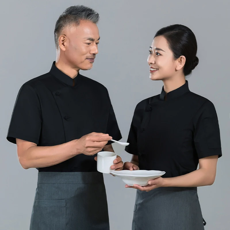 Kitchen Shirt Cooking Costume Waiter Work Clothes Restaurant Overalls Hotel Chef Uniform Men's Chef Jacket Bakery Workwear