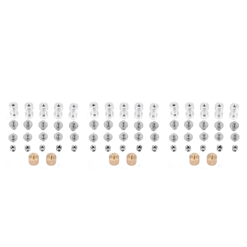 

Hot Sale66x Camera Screw Adapter 1/4 To 1/4 Screw 1/4 To 3/8 Tripod Screw Adapter Converter Brass Screw Adapter