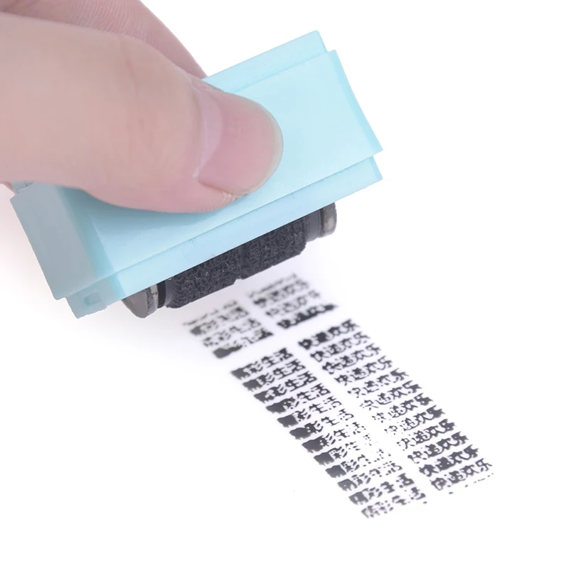 1pc Data Protection Roller Stamp Portable Information Coverage Messy Code Privacy Confidential Data Theft Guard Security Seal