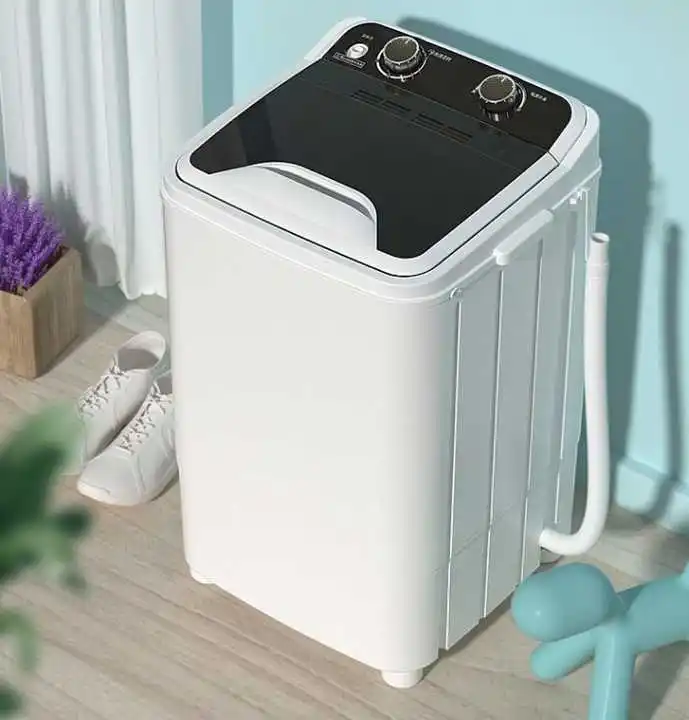 2025 7kg Household Single-barrel Small Washing Machine Home Semi-automatic Shoe Mini Washing Machine with Dryer