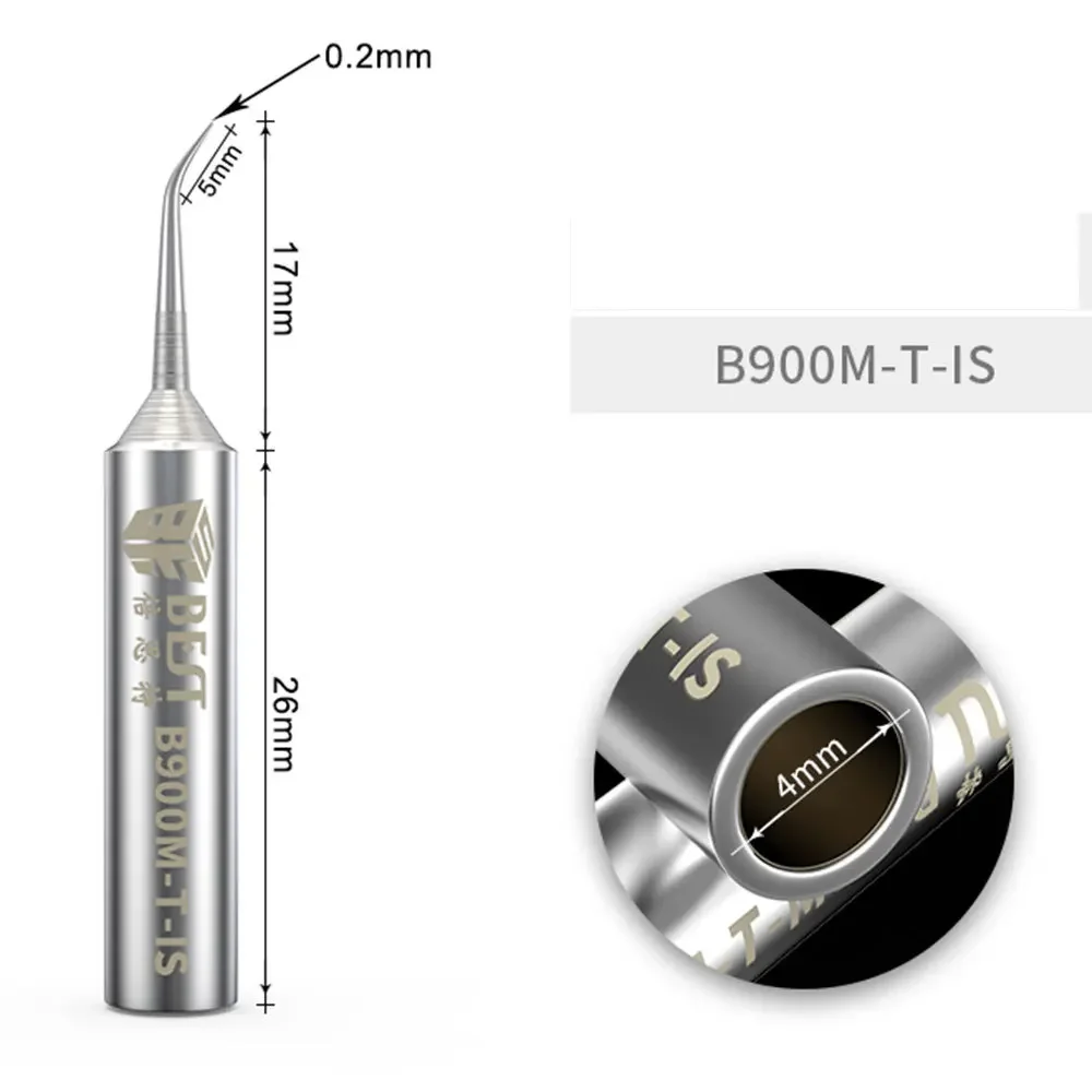 Soldering Iron Tips B900M-T-I/B900M-T-IS Oxygen-free Copper 0.2mm Fly Line Welding Tips Solder Iron Sting for 936/937