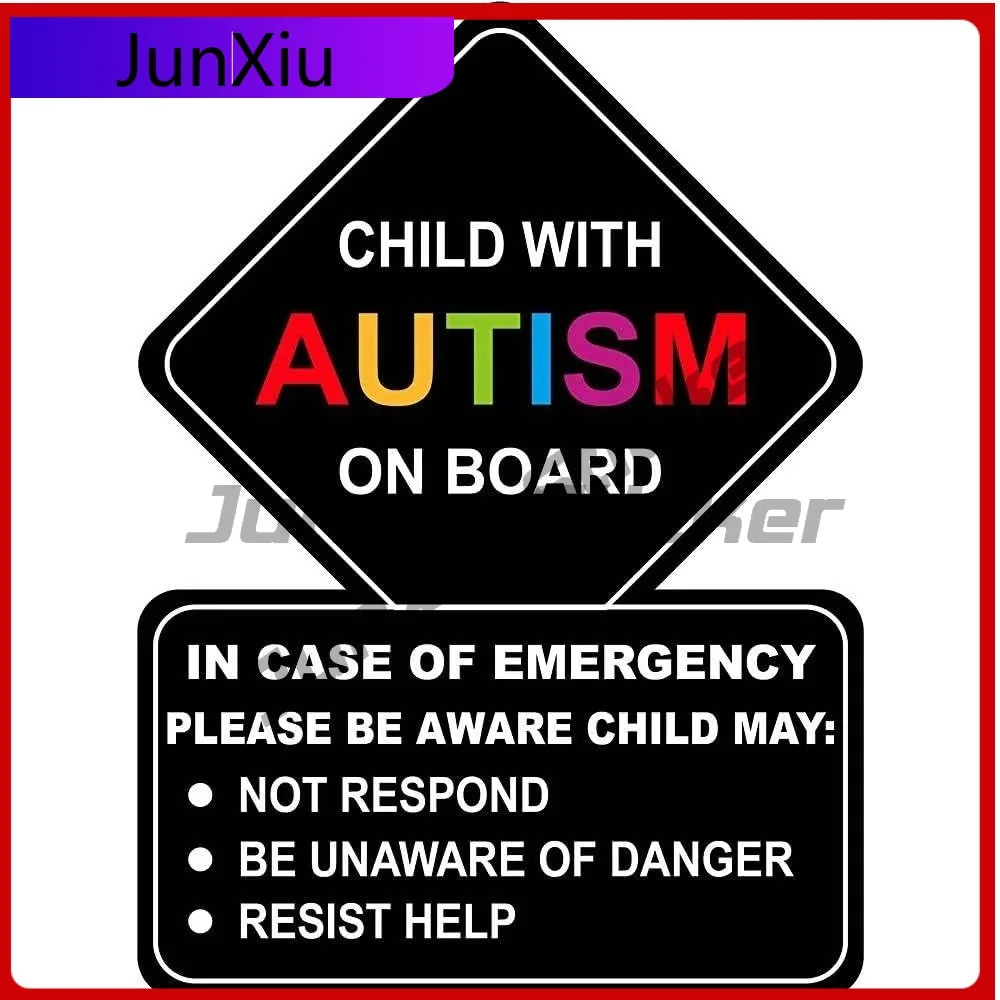 

Child With Autism Car Sticker Awareness Car Truck Decal Occlusion Scratch Sticker Diy Glass Can Bottle Waterproof Decals Bathroo