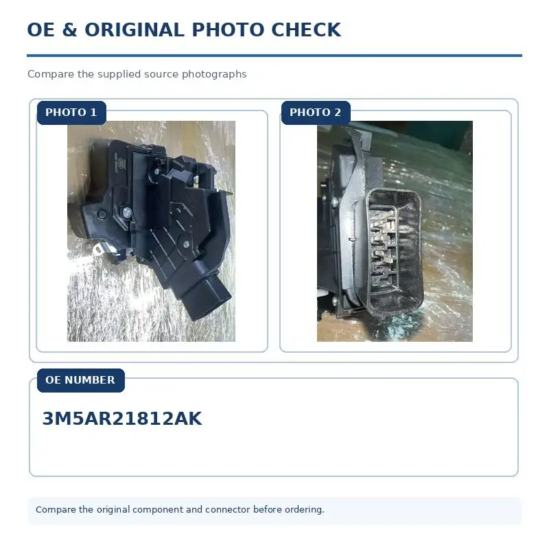 3M5AR21812AK 3M5A-R21812-AK 4892360 Front Right Door Lock Actuator Latch 6-Pin for Ford Focus MK2 C-Max