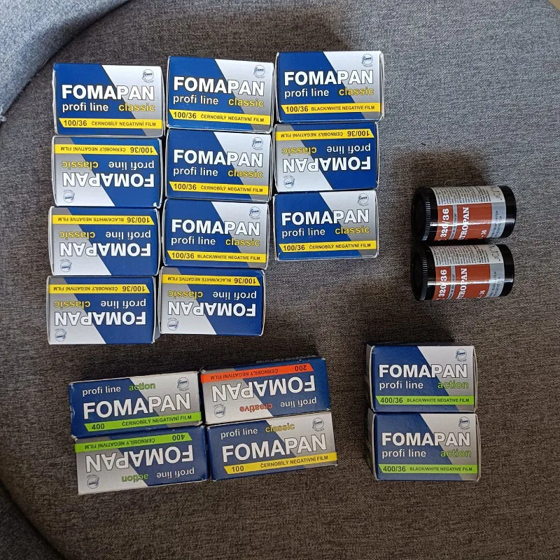 1-10 ROLL Original 120mm FOMAPAN 100/200/400 Black White Film Negative Film ISO 100 200 400 Film For Kodak 120 Film Camera