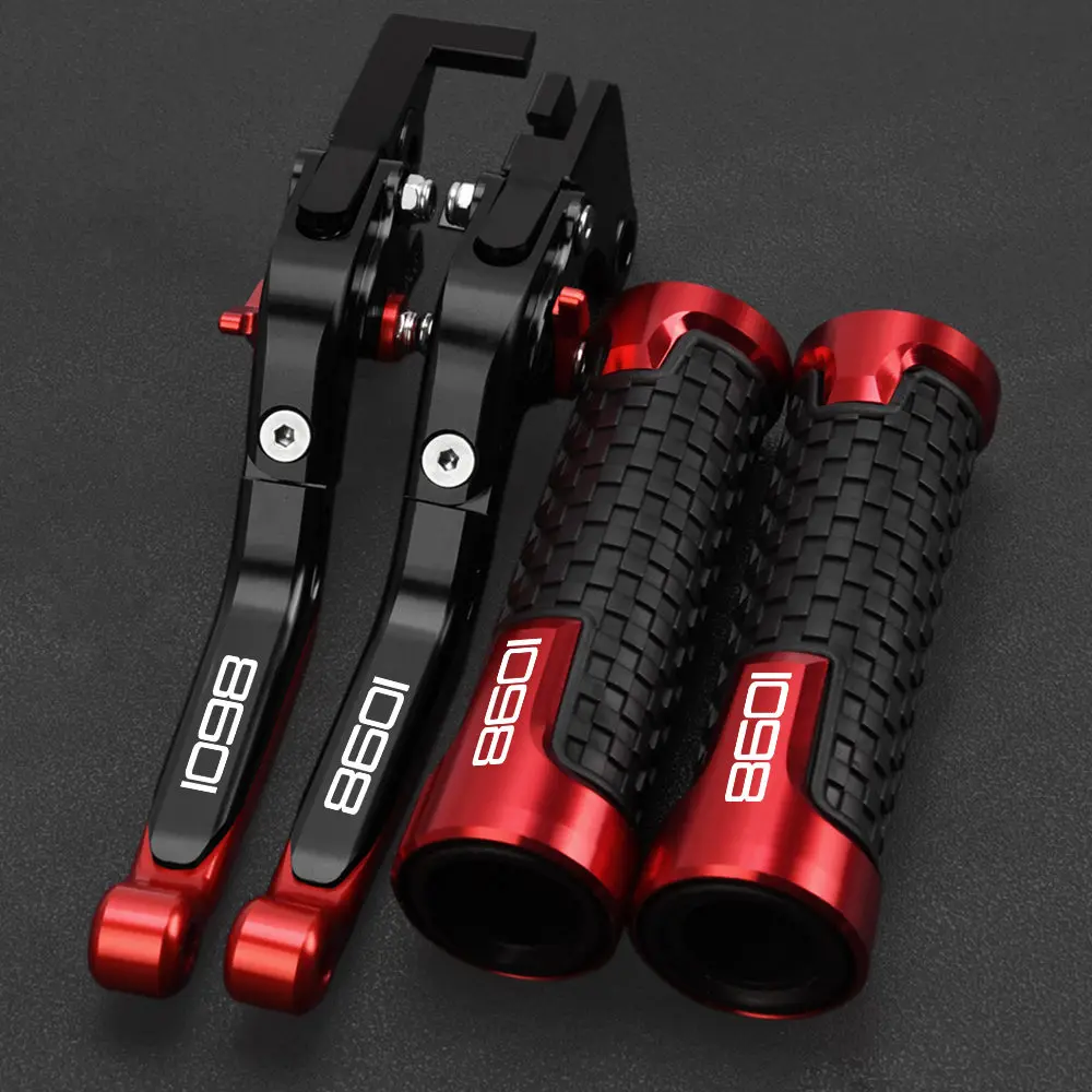 Motorcycle Accessories Adjustable Brake Clutch Lever Handlebar Handle Hand grips For DUCATI 1098/S/TRicoloR 1098 1098S 2007-2008