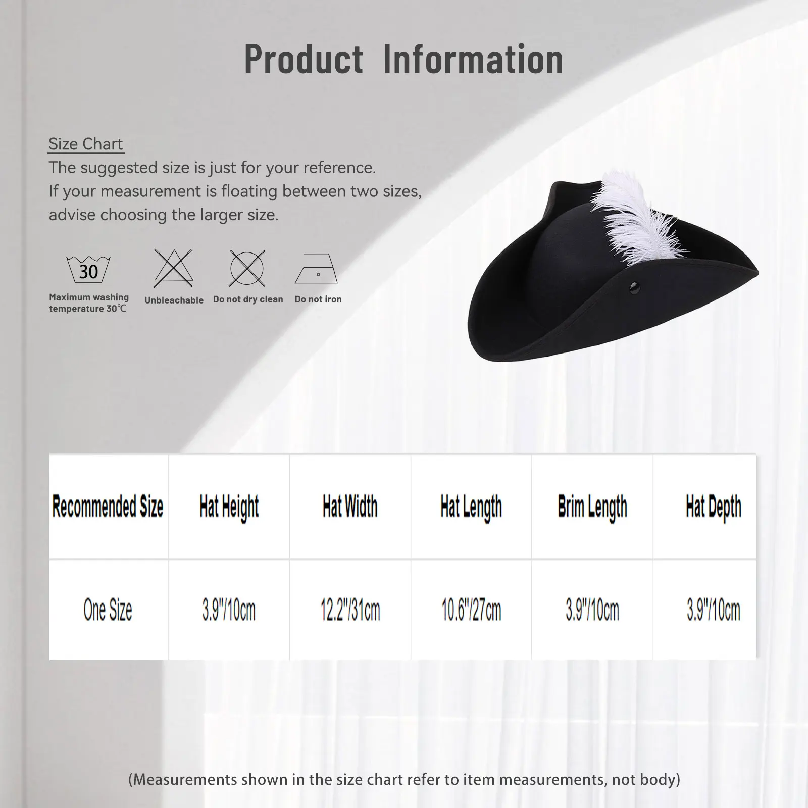 Unisex Men Women Wide Brim Press Button Design Vintage Pirate Hat Cap with Faux Feather Decoration for Stage Performance Cosplay