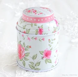 12/24pcs/lot Mini Floral Iron Tin Case Sealed Flowering Tea Storage Box Candy Boxes