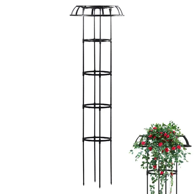 

Garden Trellis For Climbing Plants Raspberry Trellis Umbrella-Shaped Rose Bush Trellis Tall Plant Support Free Standing Garden