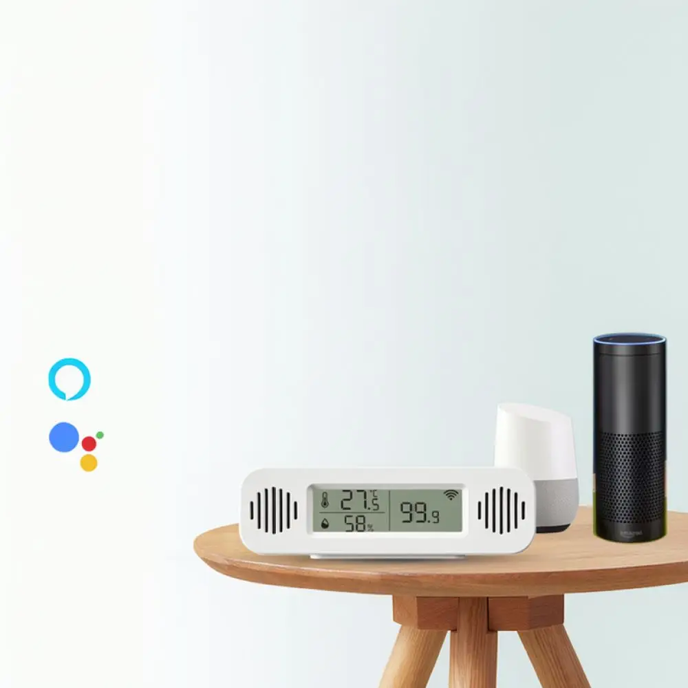 WiFi Connected Smart Hygrometer Barometric Sensor For For Tuya APP Indoor Environment Management System