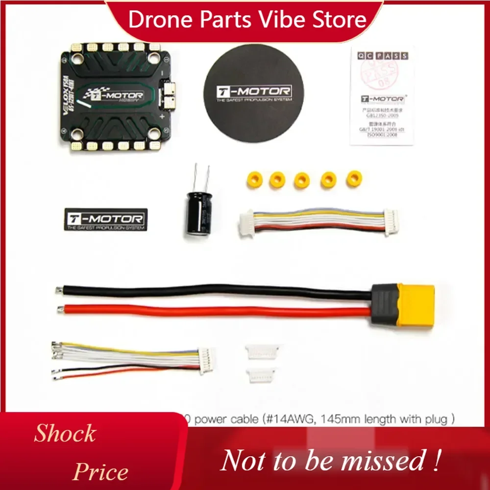 

DP T-Motor VELOX V50A BLHELI32 32Bit 4in1 ESC - 3-6S w/ T4 Firmware 30.5×30.5mm for FPV Racing Drones