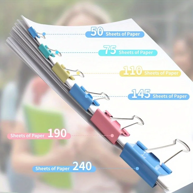 Long Tail Clip Colored Ticket Clip Tailcoat Clip Test Paper File Ticket Clip 1-6 # Size Book Clip Stationery