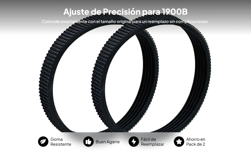 6x 2 Pieces Planer Drive Belt Replacement Circumference 238mm Accessories for 82mm Electric Planer