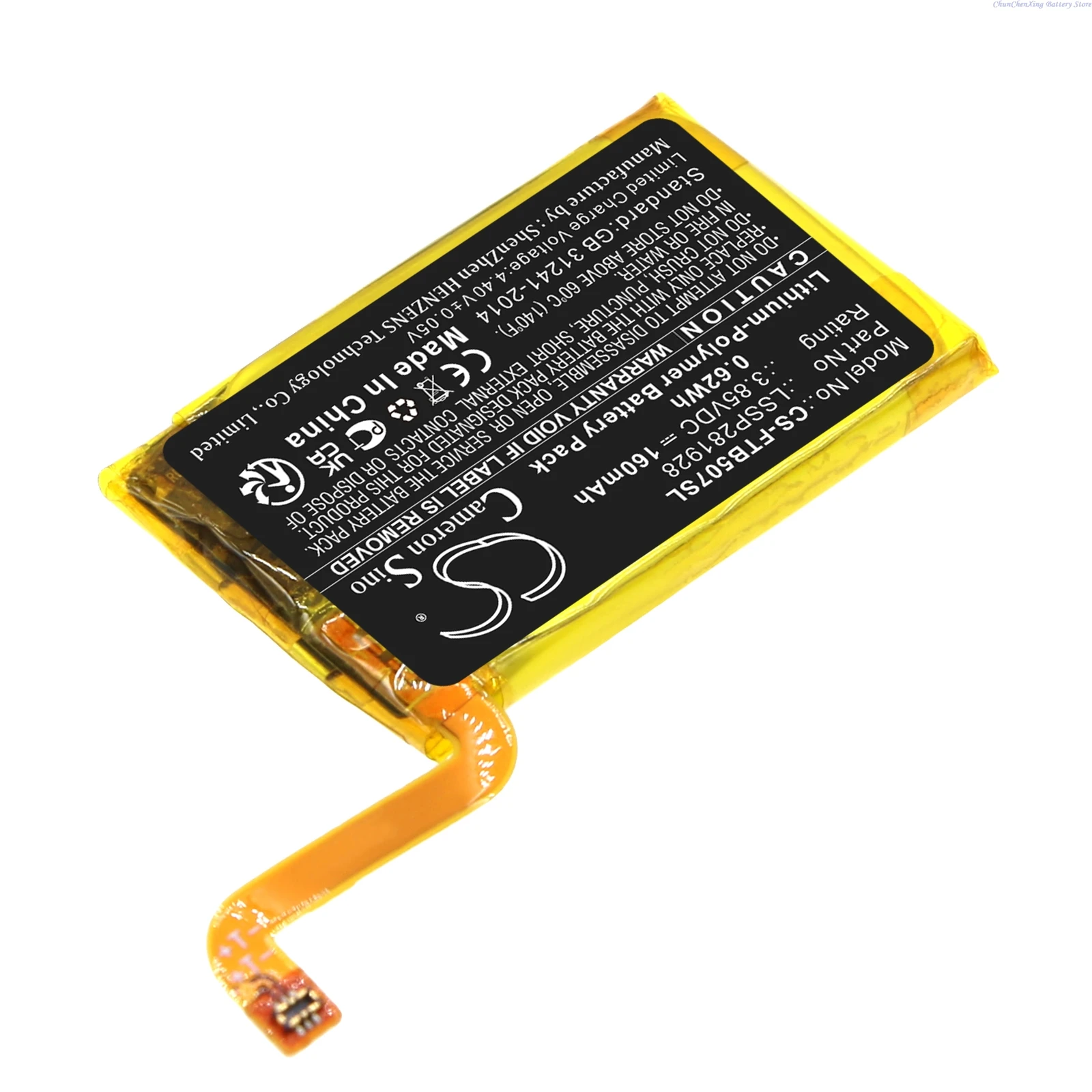 Cameron Sino 3.85V 160mAh Batería para reloj inteligente LSSP 281928   para Fitbit Versa 2, FB507 + KIT DE HERRAMIENTES