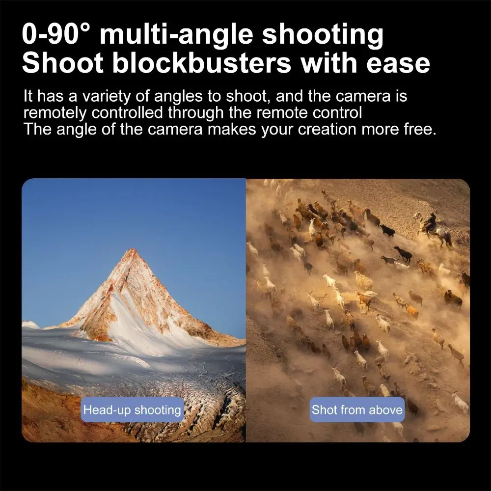 

NEW 8K Dual Camera HD A118 with Protective Cover Black/Grey Remote Control Screen RC Dron