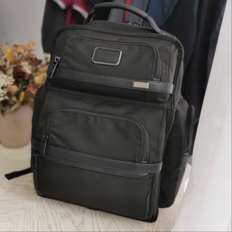 

Ballistic Nylon Men's Business Casual Travel Commuter Large Capacity Shoulder Backpack Computer Bag