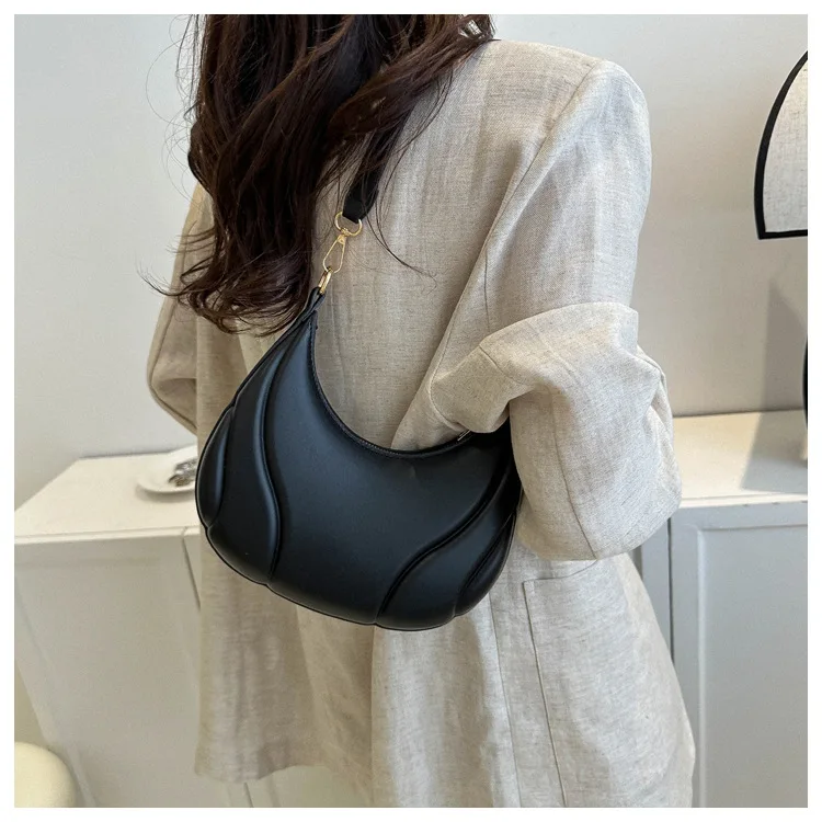 Women'S Simple Solid Color Handbag Soft Leather Shoulder Bag High Quality Leather Fashion Women'S Bag Shopping Crossbody Bag