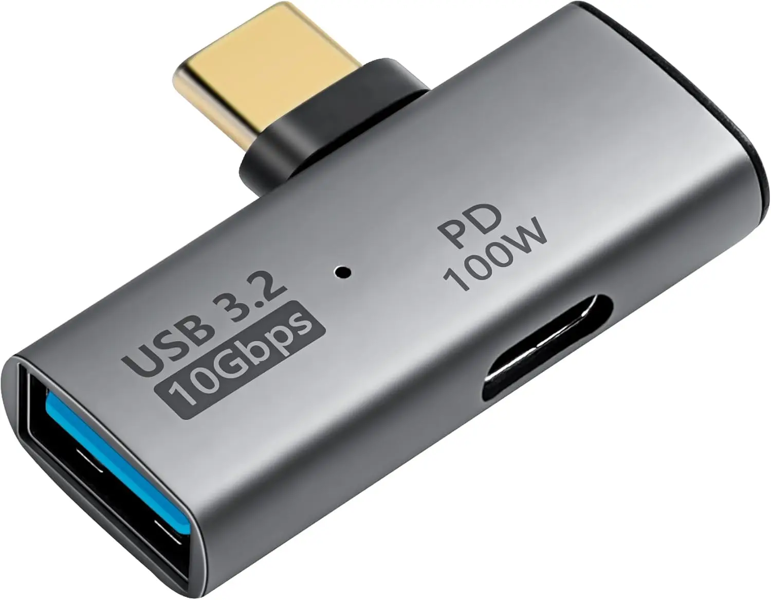 10PCS USB C To USB 3.2 10Gbps Adapter 100W PD OTG For Laptop Tablet Phone With USB A & Type C Port Grey Fast Data Transfer