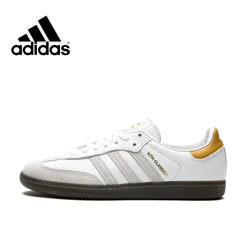

Оригинальная Мужская и женская обувь Adidas Новое поступление KITH x Samba повседневная обувь модная и дышащая обувь
