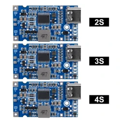 Wielokomorowy 2S 3S 4S moduł ładowarki szybkiego ładowania typu C do 9V/12V 4.5V-15V Step-Up Buck do 18650 baterii litowej