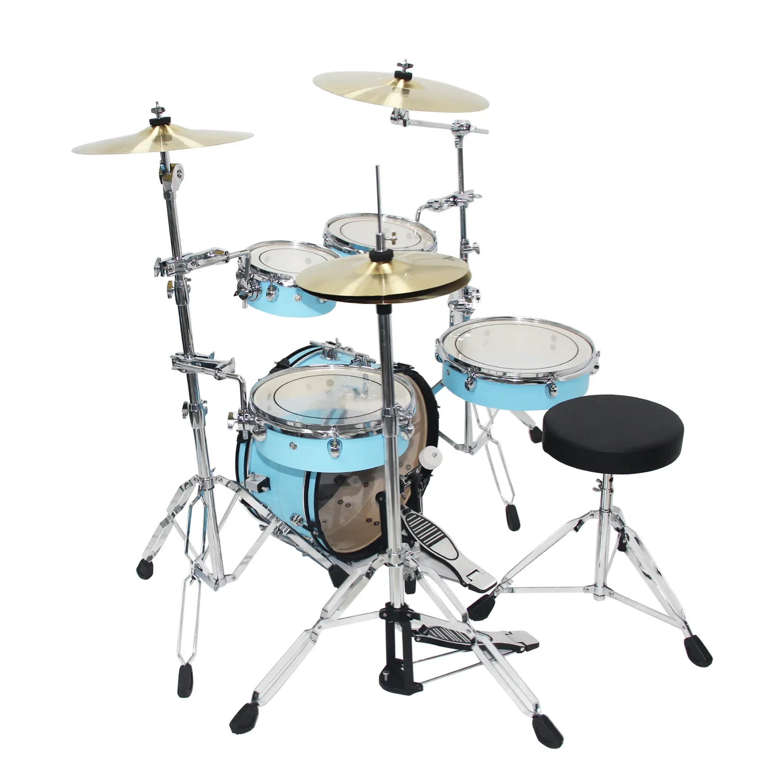 Unique Design Foldable to Easy Carry Support Custom logo Color Portable Drum Set