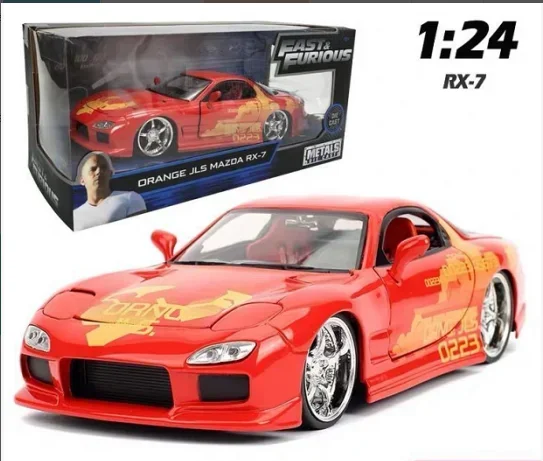 

Модель литая автомобиля из металлического сплава Jada 1:24 Mazda RX-7, детские игрушки, коллекционные подарки J206