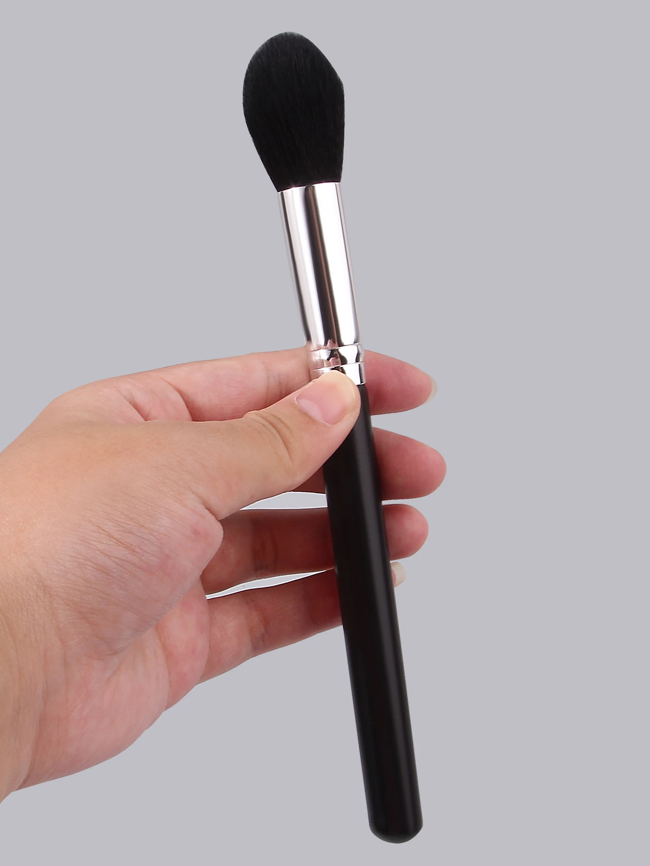 Pennello per trucco viso di alta qualità, Pennello per fiamme lucido, Pennello Londonbrush, Pennello per fard morbido, Strumenti di bellezza per principianti di trucco portatili