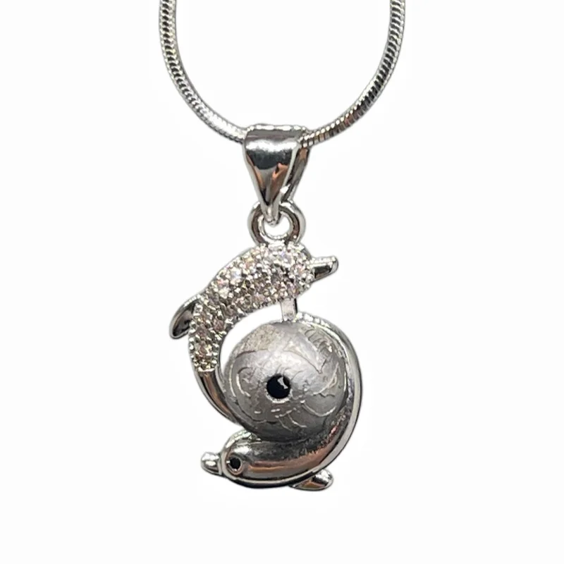3.4g Muonionalusta Meteorite Dolphin Pendant Natural Iron Meteorite Pendant Supports Customized Collectibles - LK295