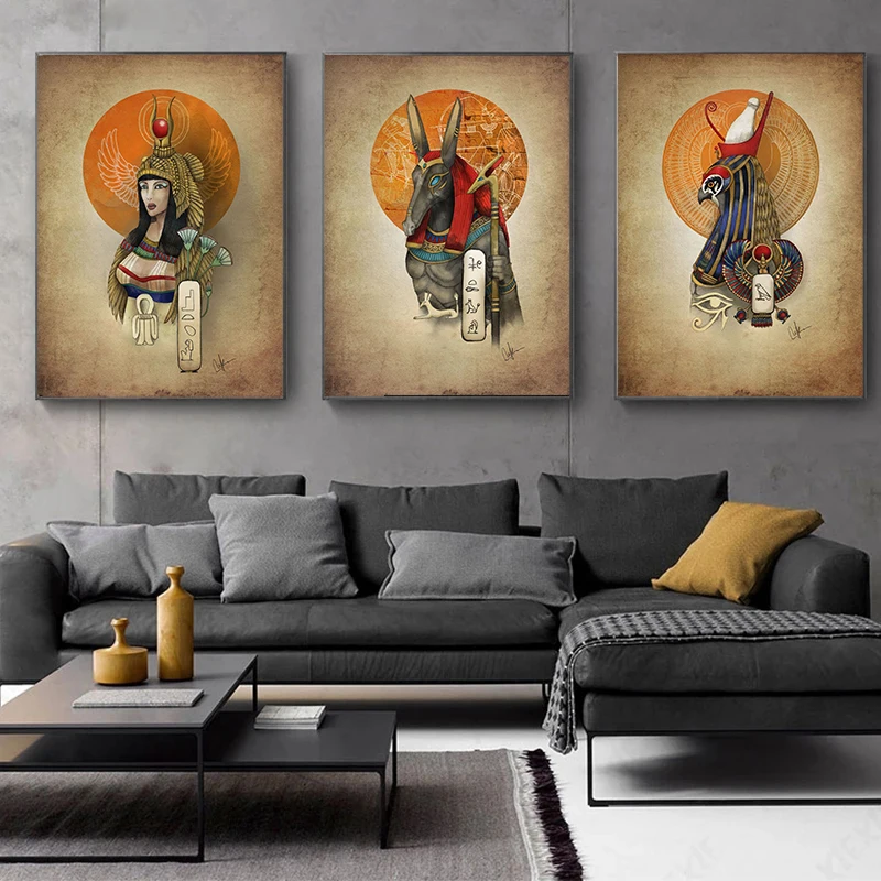 Gods of Egypt Seth O Seth Gods of War Poster Canvas Art Wall Painting Wall Art Living Room Pictures for Bedroom Gifts Home Decor