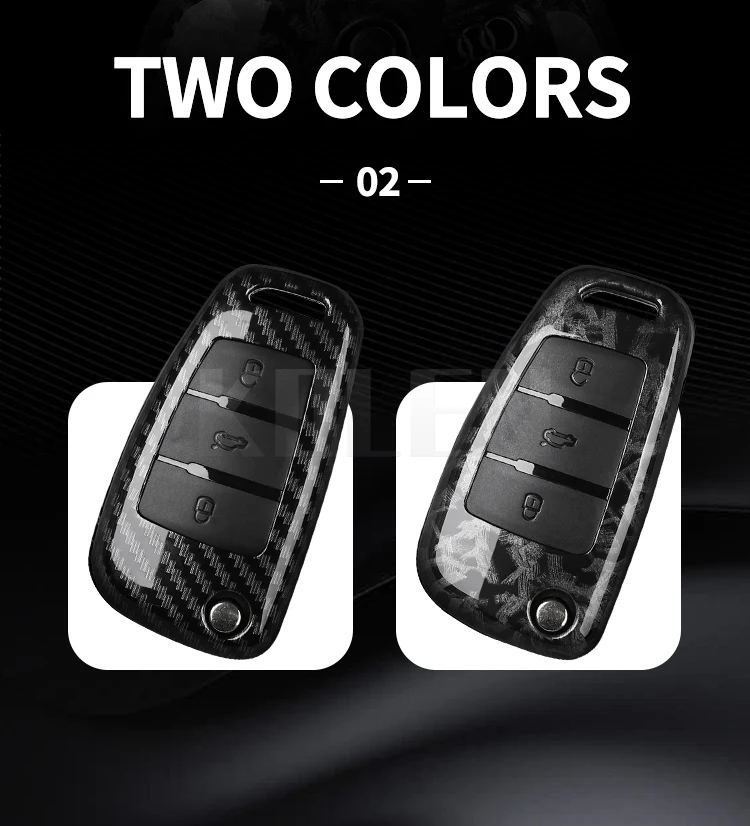 ABS Carbon Faser Auto Schlüssel Fall Abdeckung Für Audi A1 A3 A4 8P 8L 8V A5 B6 B7 a6 A7 C5 C6 Q3 Q5 Q7 4F S3 S4 S6 RS3 TT Geschützte Shell – Detail 4
