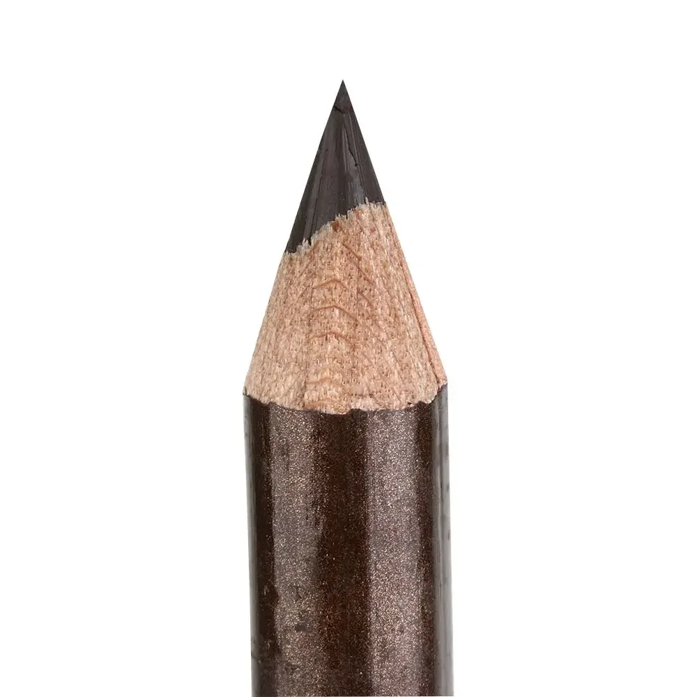 Nuovo temperamatite lungo nero/marrone con coperchio impermeabile per matita per sopracciglia