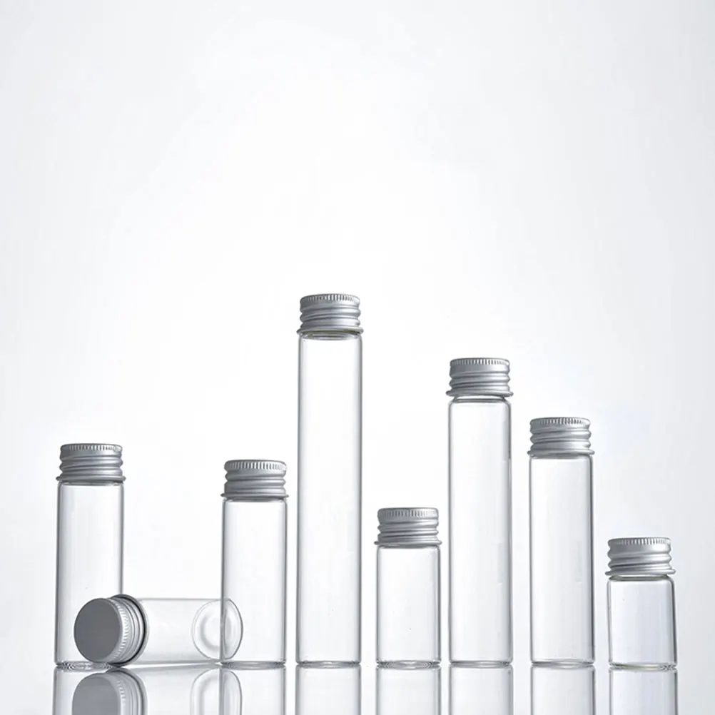 

20Pcs Simple Design Glass Bottles Lightweight Reusable Containers for Travel Camping Glass Bottle Liquid Container