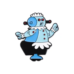 Cartoon Robot Brooch Enamel Pins Custom Creative Metal Badges Accessories Lapel Pins Backpack Brooches Jewelry Gift for Friends