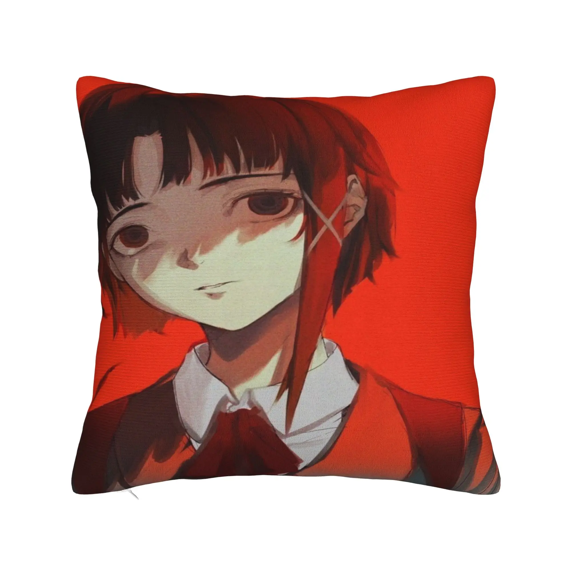 Anime Serial Experiments Lain Pillowcases  Kawaii Pillow Case For Sofa Car Home Decor Comfy Pillow Cover