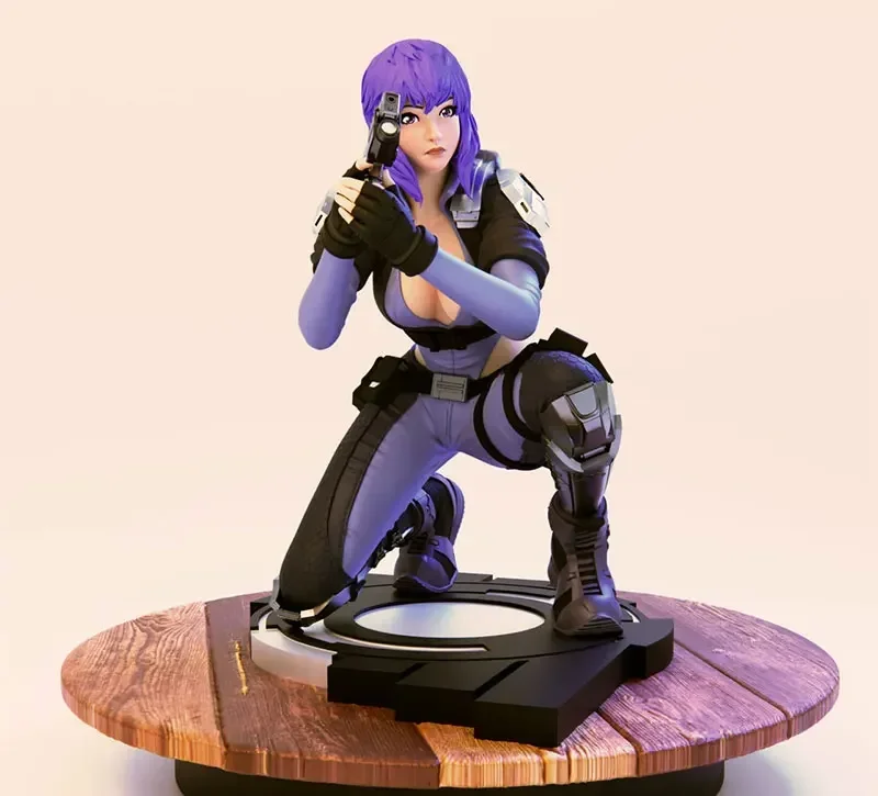 1/24 1/18  Resin Model Kits Battle Girl Figurine Unpainted  Painted Sculpture 852