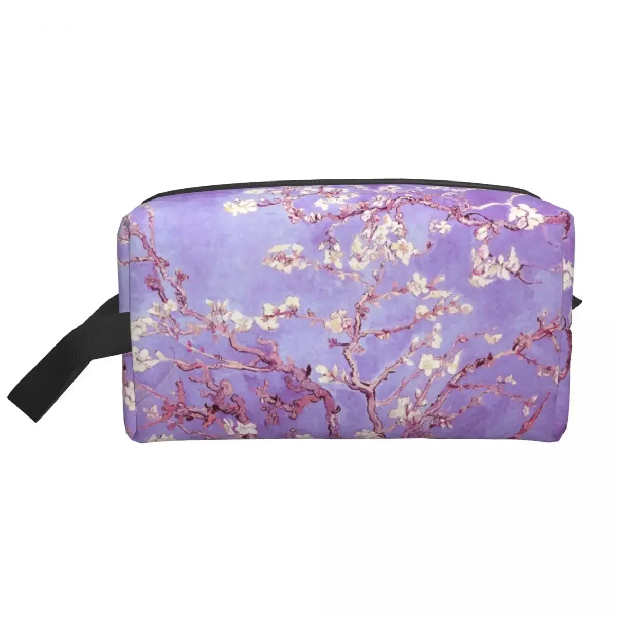 Travel Vincent Van Gogh Almond Blossoms Lavender Violet Toiletry Bag Flowers Makeup Cosmetic Organizer Storage Dopp Kit Case